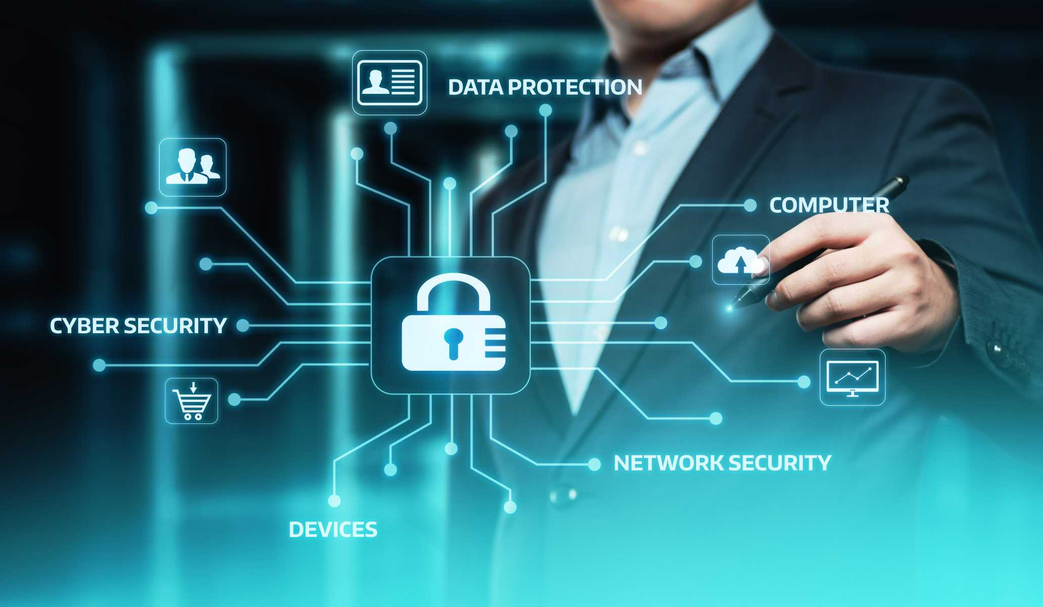 Cybersecurity professional monitoring network security in Fort Lauderdale office
